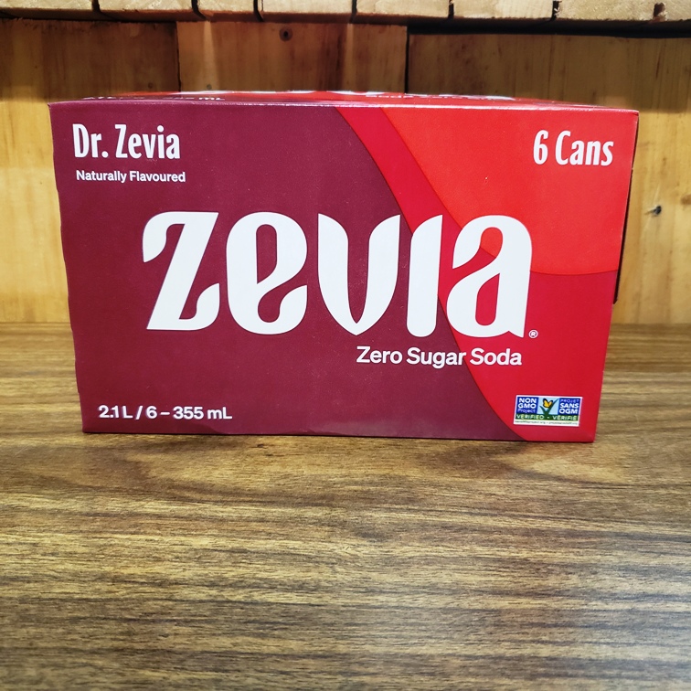 Dr Zevia 6 pack - Zero Calorie Soda