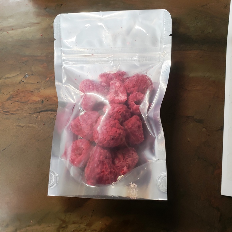 Freeze Dried, Organic Raspberries 10g