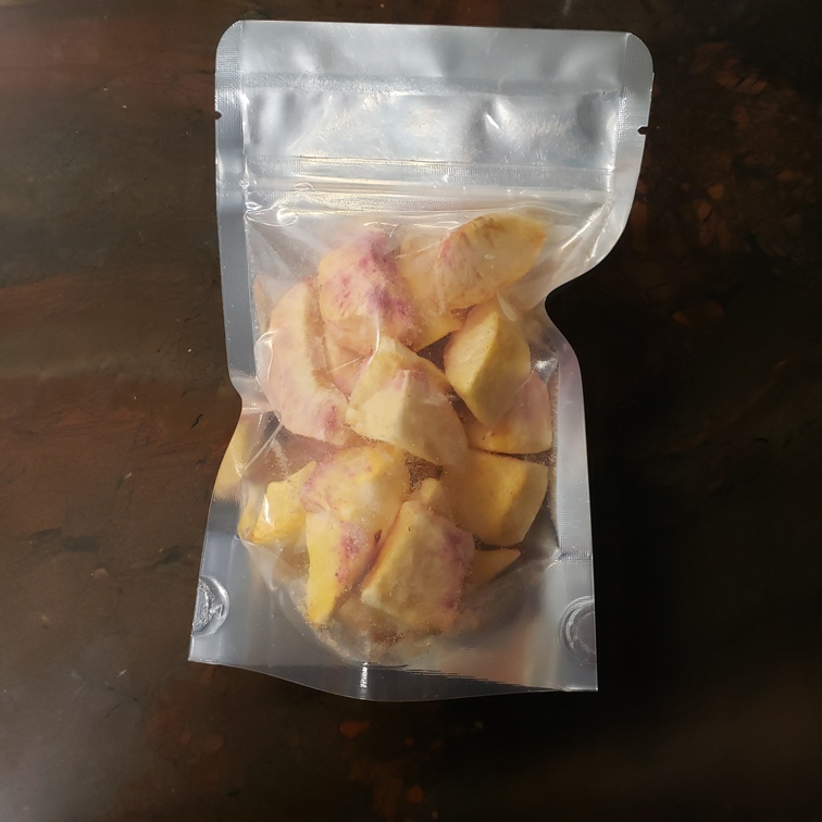 Freeze Dried, Yellow Peaches snack pack 15g