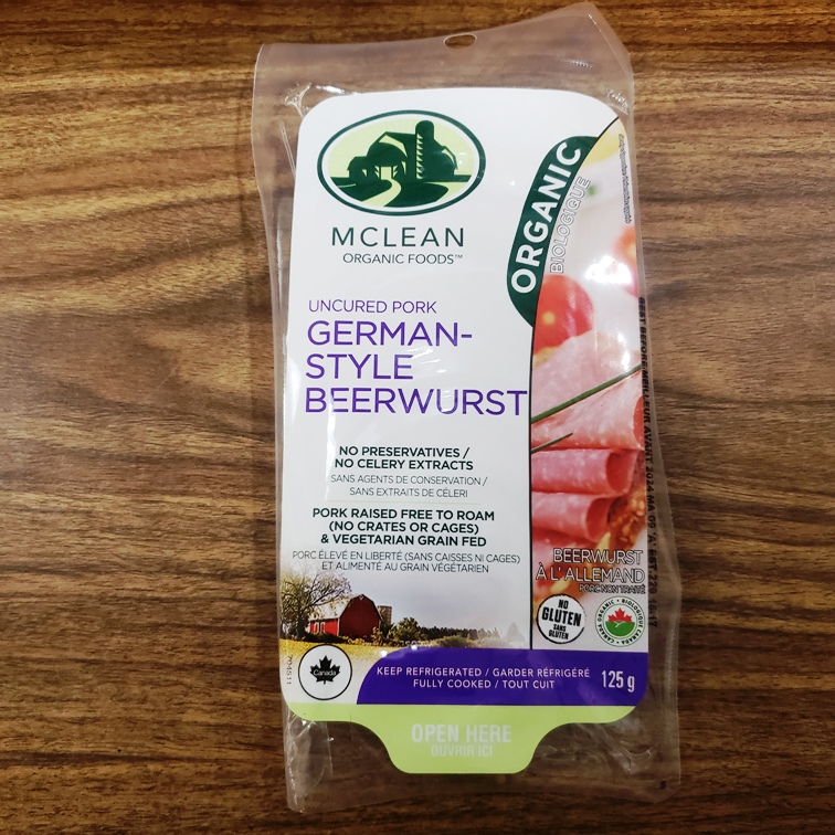 Organic German Style Beerwurst