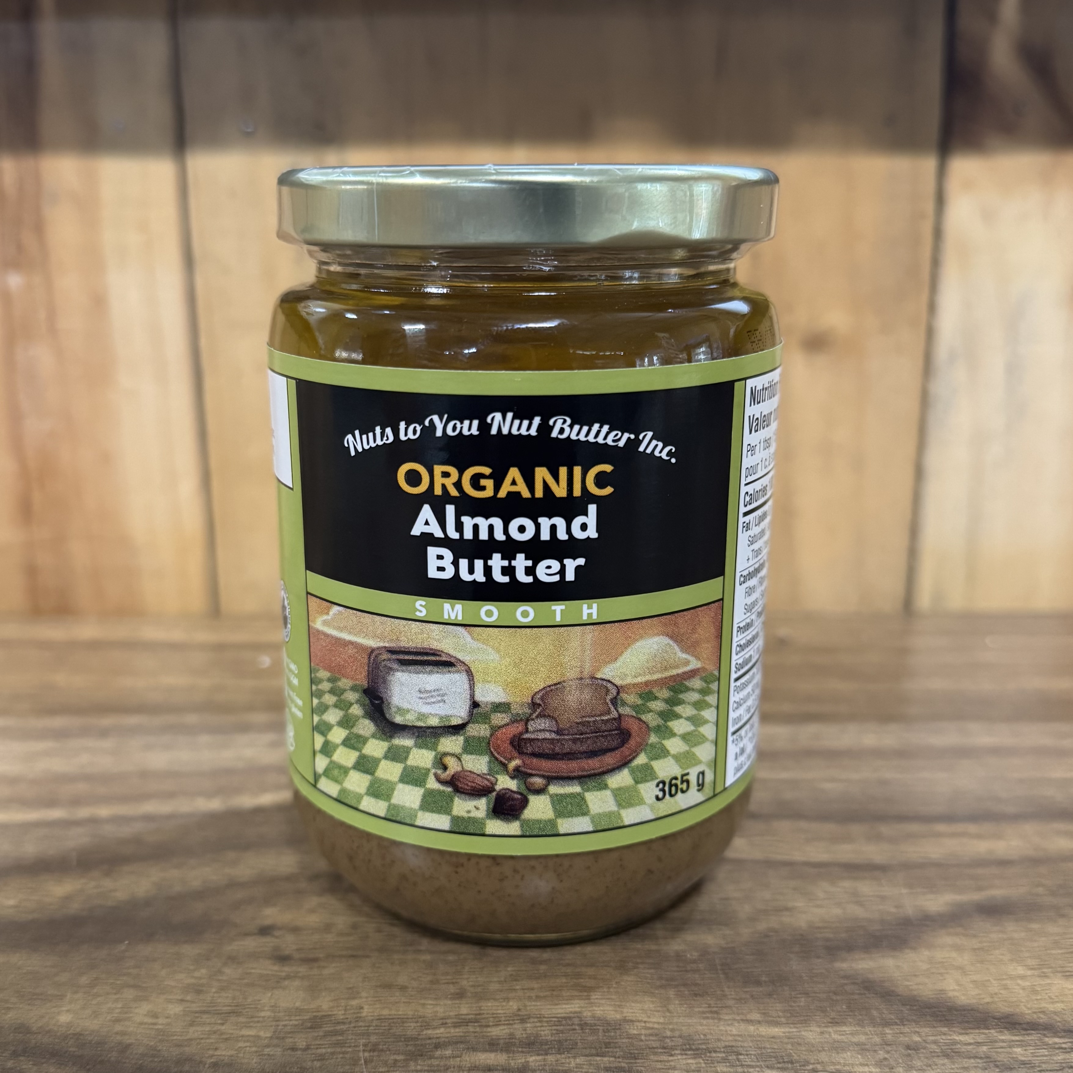 Organic Almond Butter, Smooth - 365g