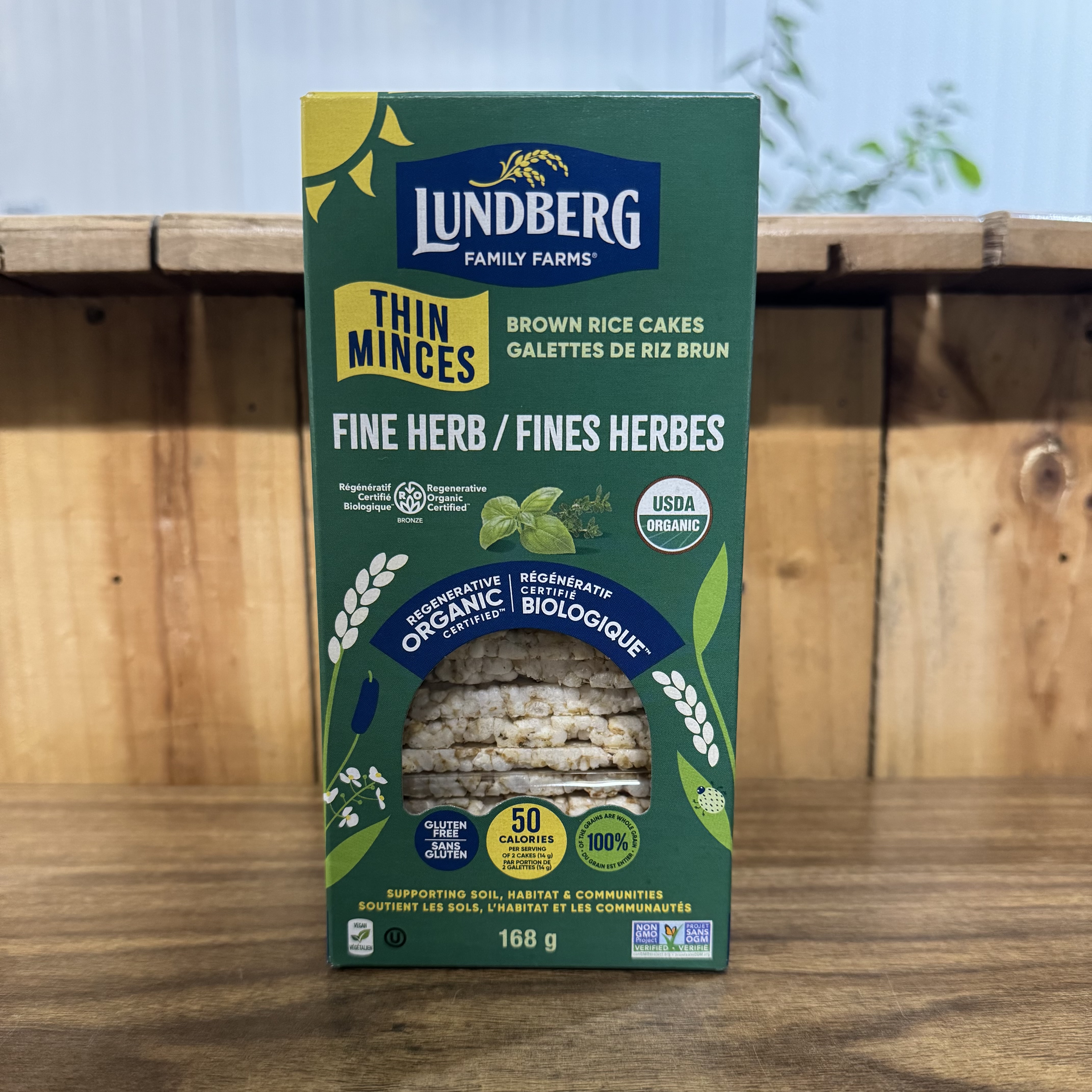 Thin Brown Rice Cakes, Fine Herb